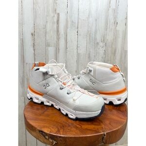 On Running Men's Athletic Shoes in White and Orange